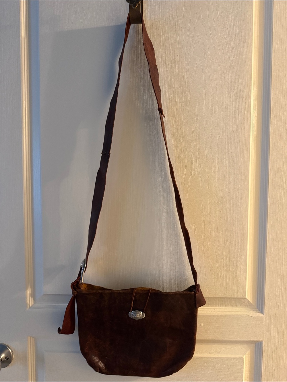 Brown Leather Crossbody Bag for women